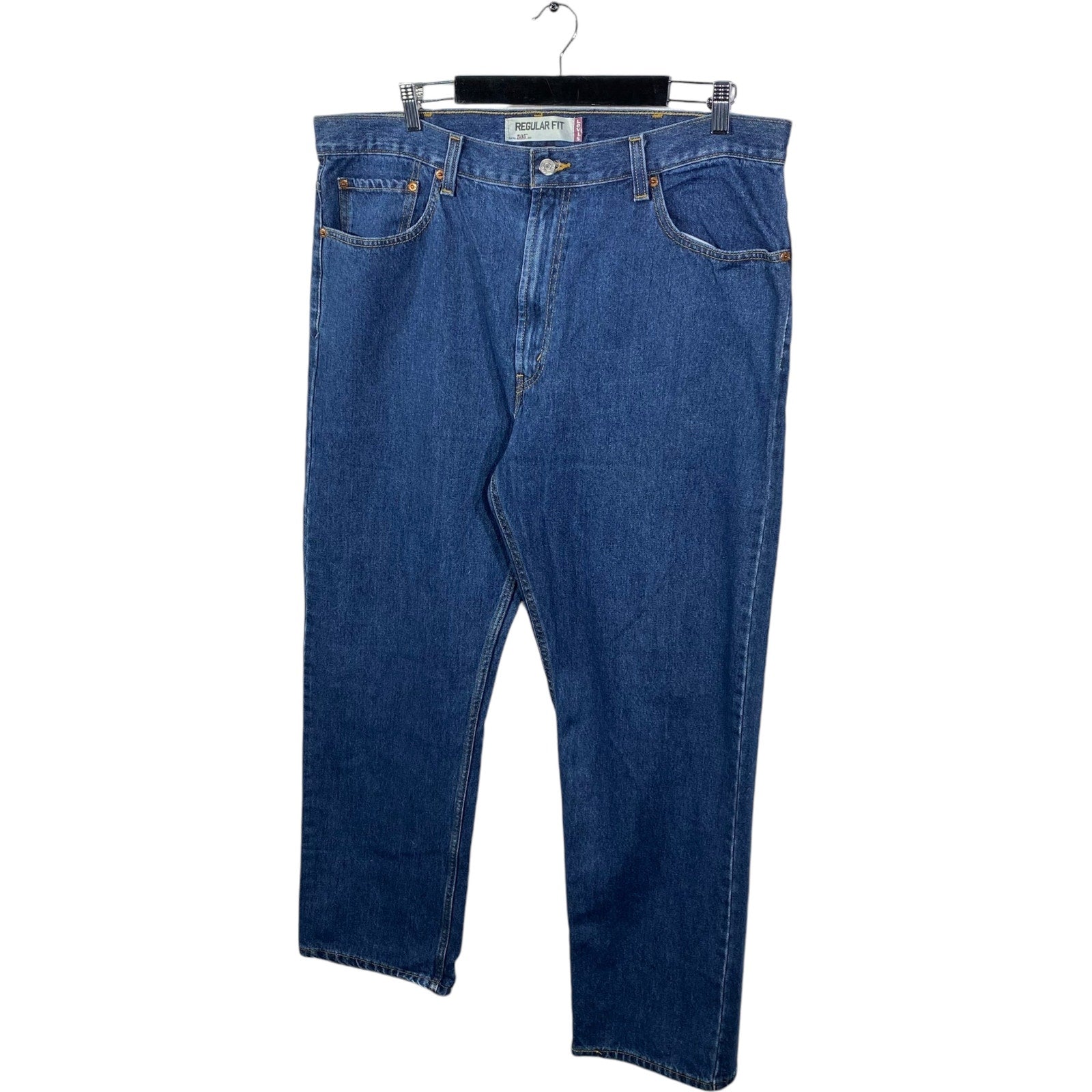 Collection of Levi's 505 Denim Regular Fit Straight Leg Jeans 40x32 in a gallery layout
