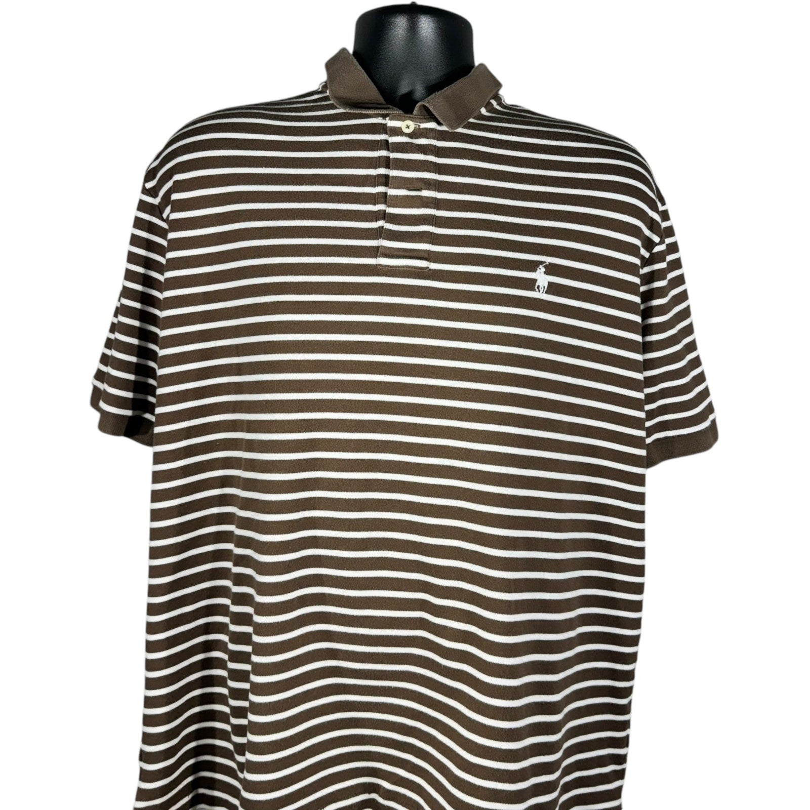 Collection of Polo Ralph Lauren Striped Short Sleeve Polo in a gallery layout