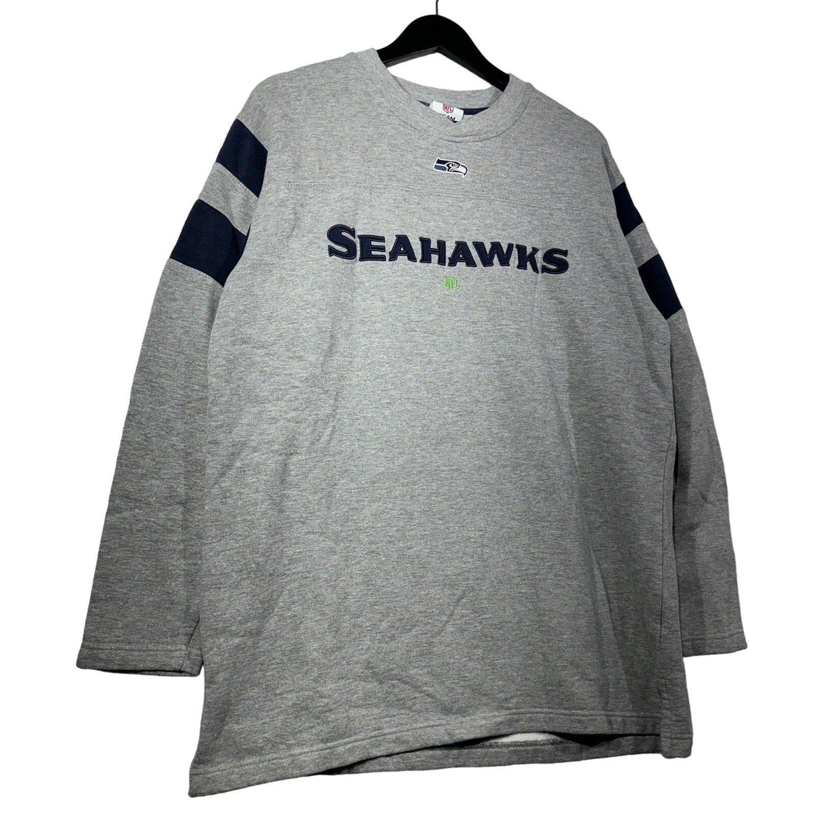 Collection of Seattle Seahawks NFL Embroidered Crewneck in a gallery layout