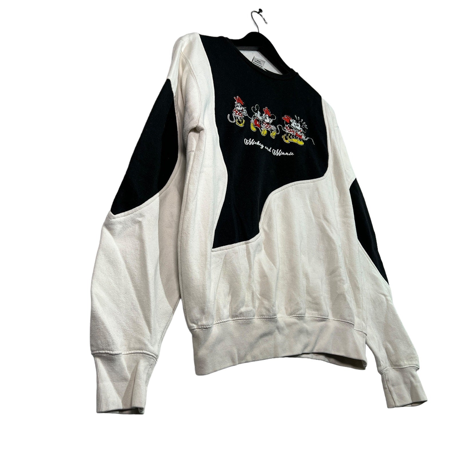 Collection of Disney Mickey & Minnie Cut & Sew Crewneck in a gallery layout