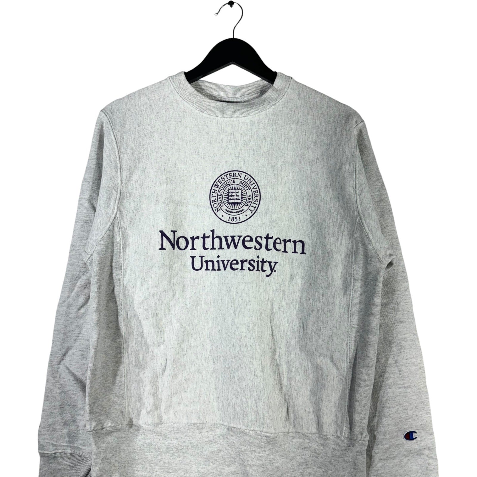 Collection of Champion North Western University Reverse Weave Crewneck in a gallery layout