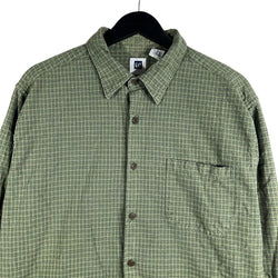 Collection of Gap Checkered Long Sleeve Button Down in a gallery layout