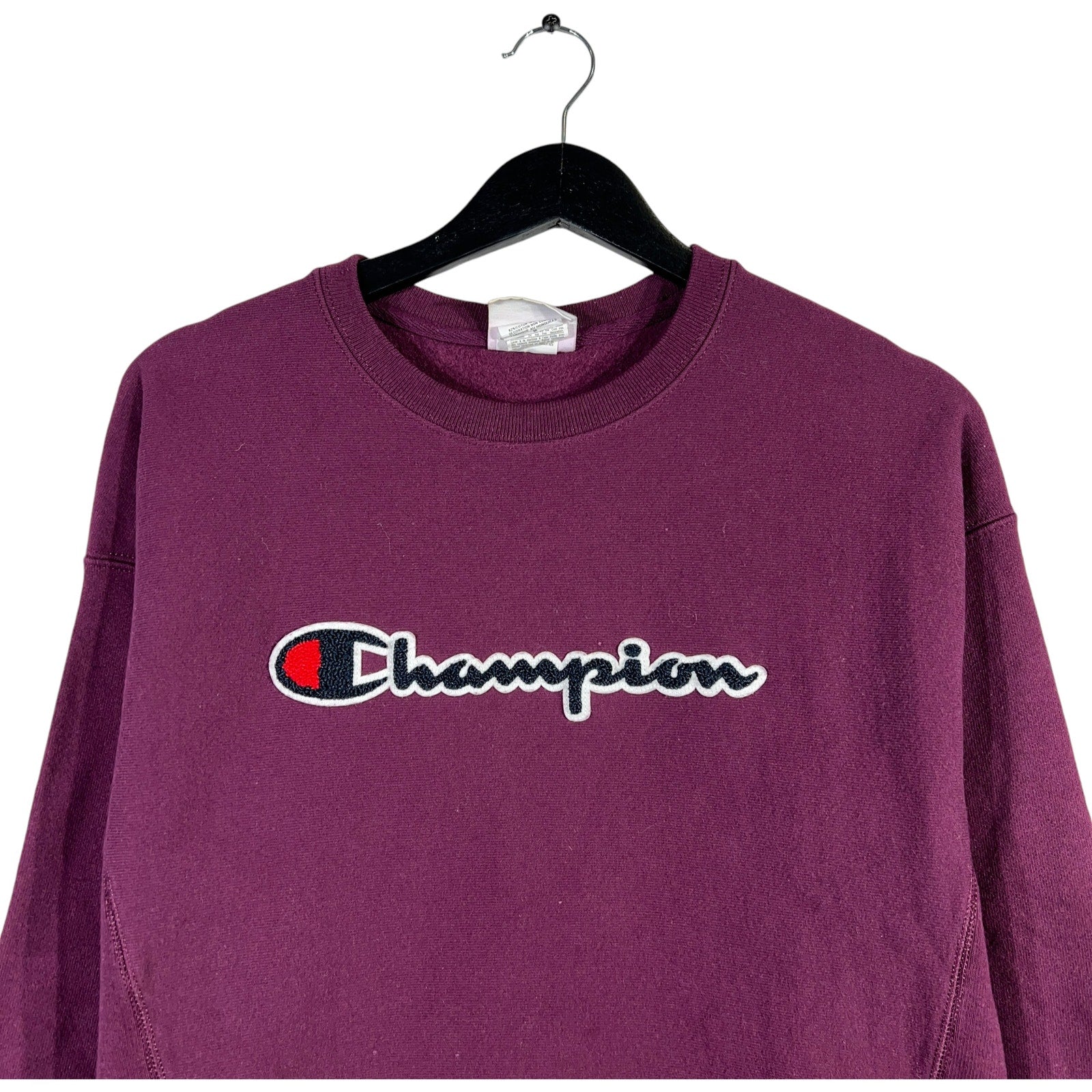 Collection of Champion Reverse Weave Logo Spellout Crewneck in a gallery layout