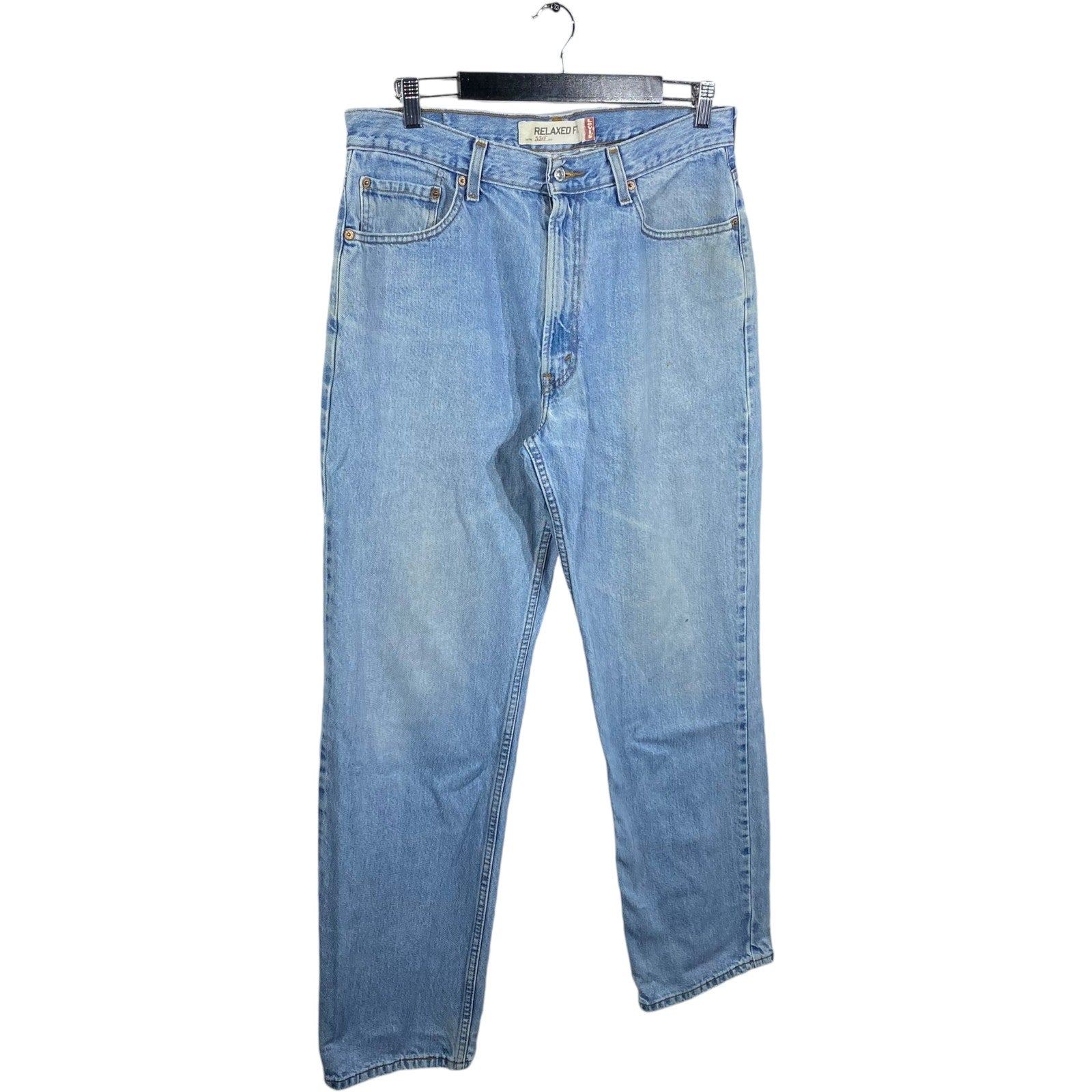 Collection of Levi's 550 Denim Straight Leg Relaxed Fit Jeans in a gallery layout