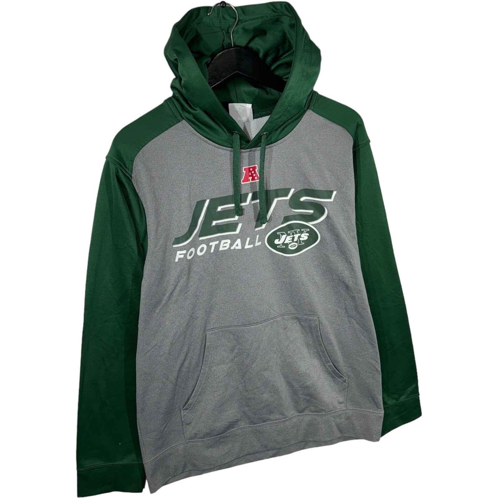 Collection of NFL Jets Football Pullover Hoodie in a gallery layout