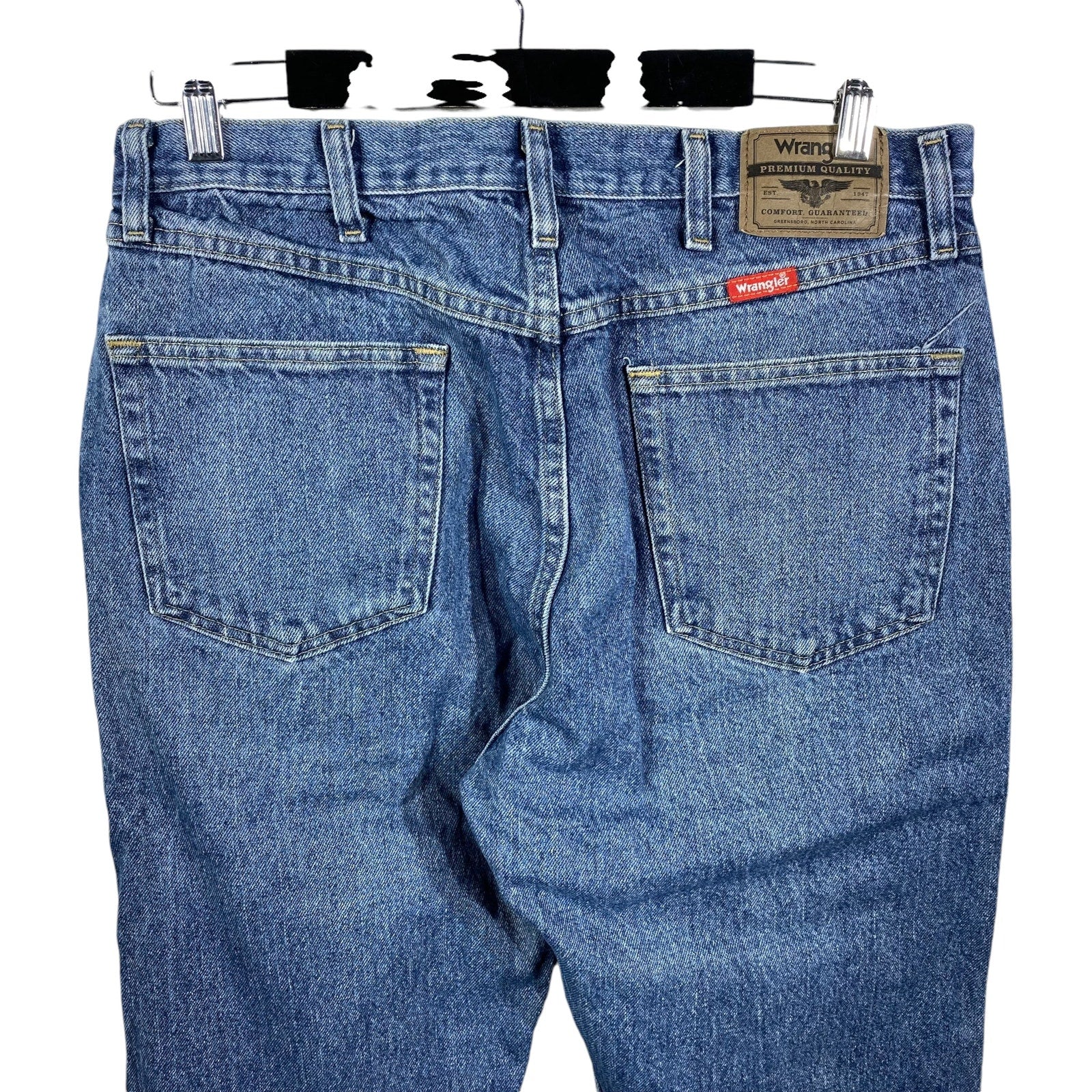 Collection of Wrangler Denim Straight Leg Jeans in a gallery layout