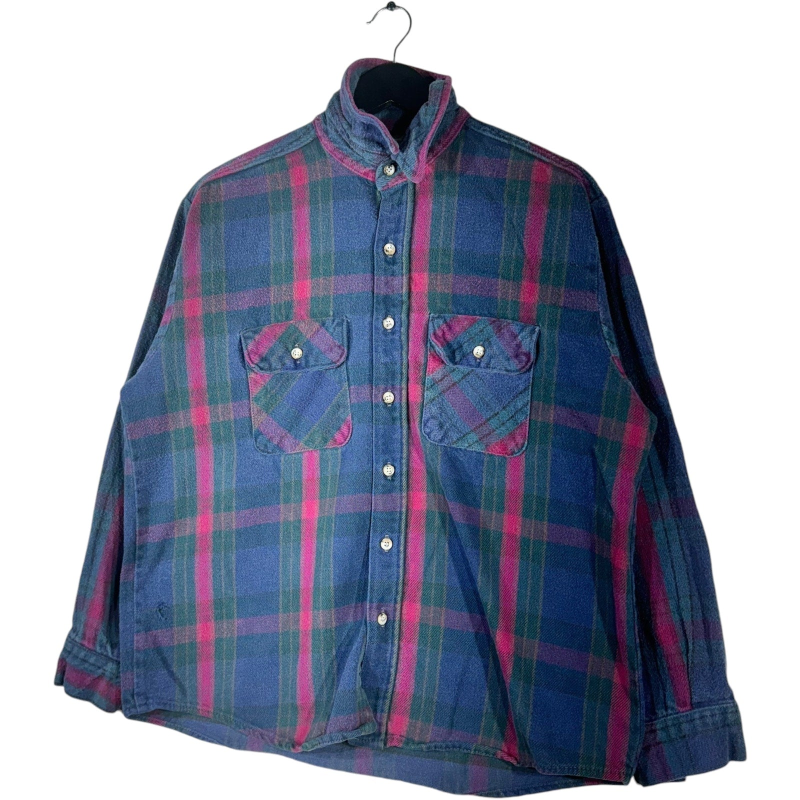 Collection of Five Brother Plaid Long Sleeve Flannel in a gallery layout