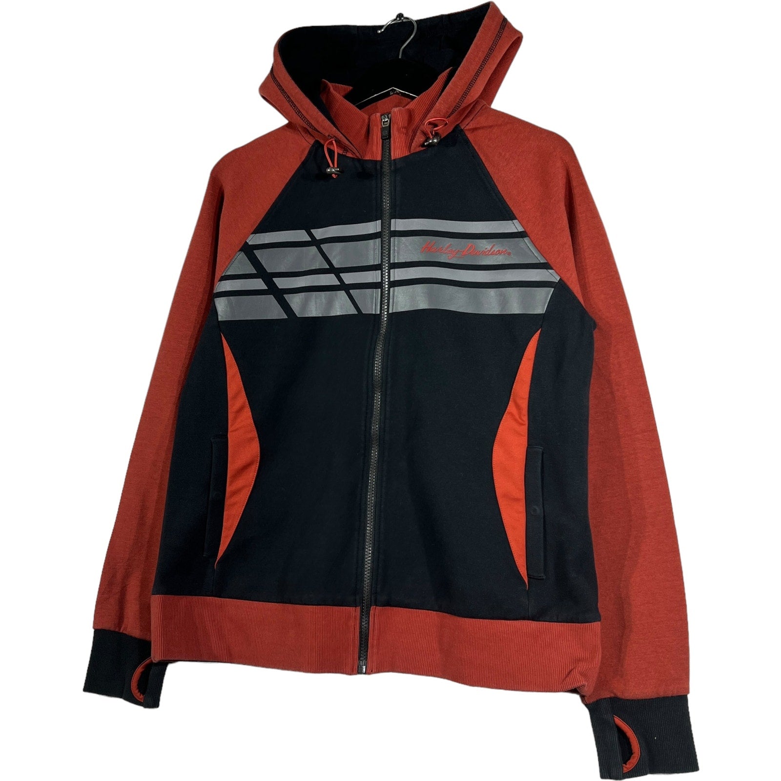 Collection of Harley Davidson Color Block Full-Zip Hoodie in a gallery layout