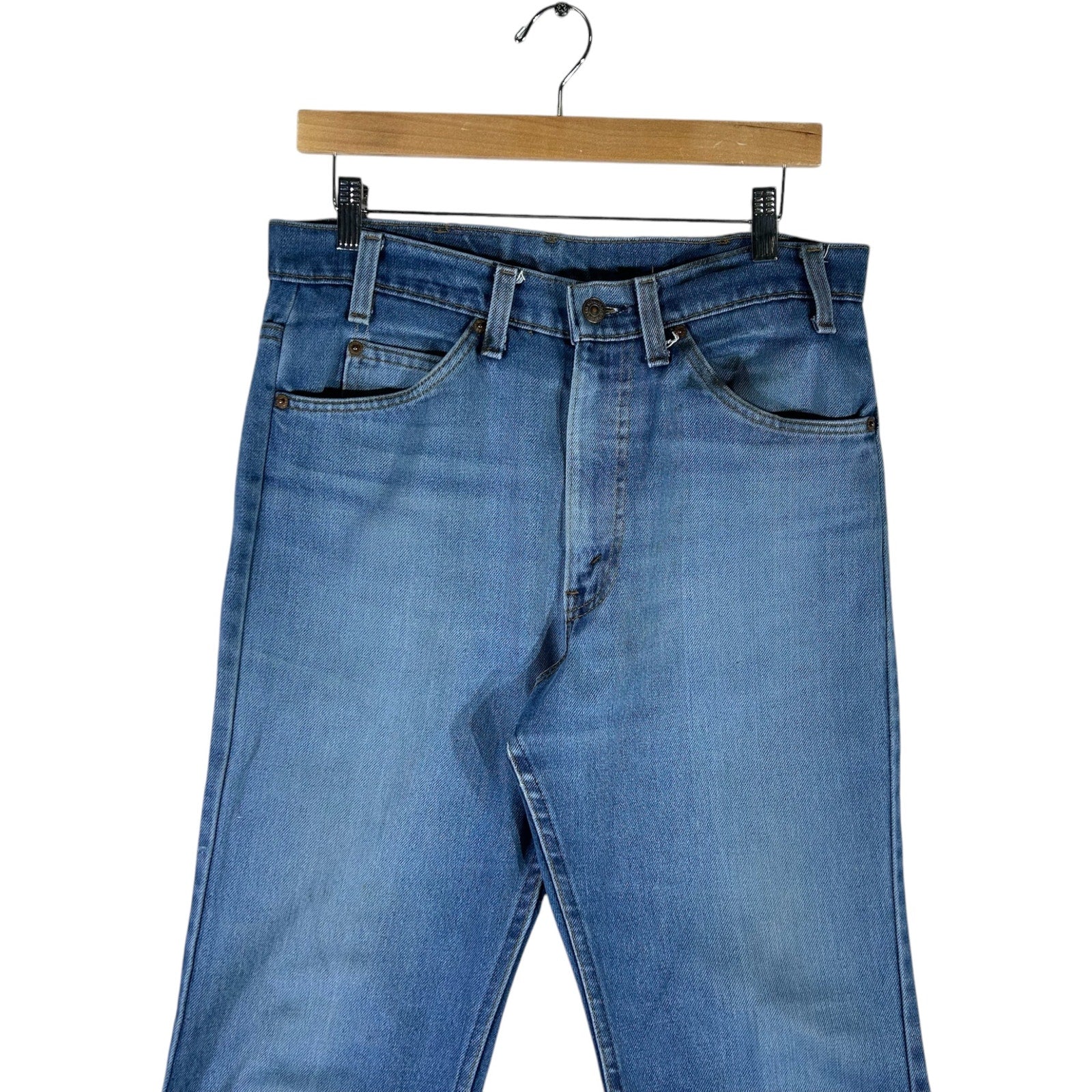 Collection of Levi's Orange Tab Boot Cut Jeans 33x29 in a gallery layout