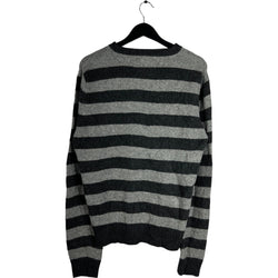 Collection of Abercrombie & Fitch Striped Mini Logo Crewneck in a gallery layout