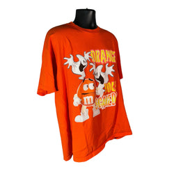 Collection of Vintage M&M's "Orange You Scared" Halloween Snack Tee in a gallery layout