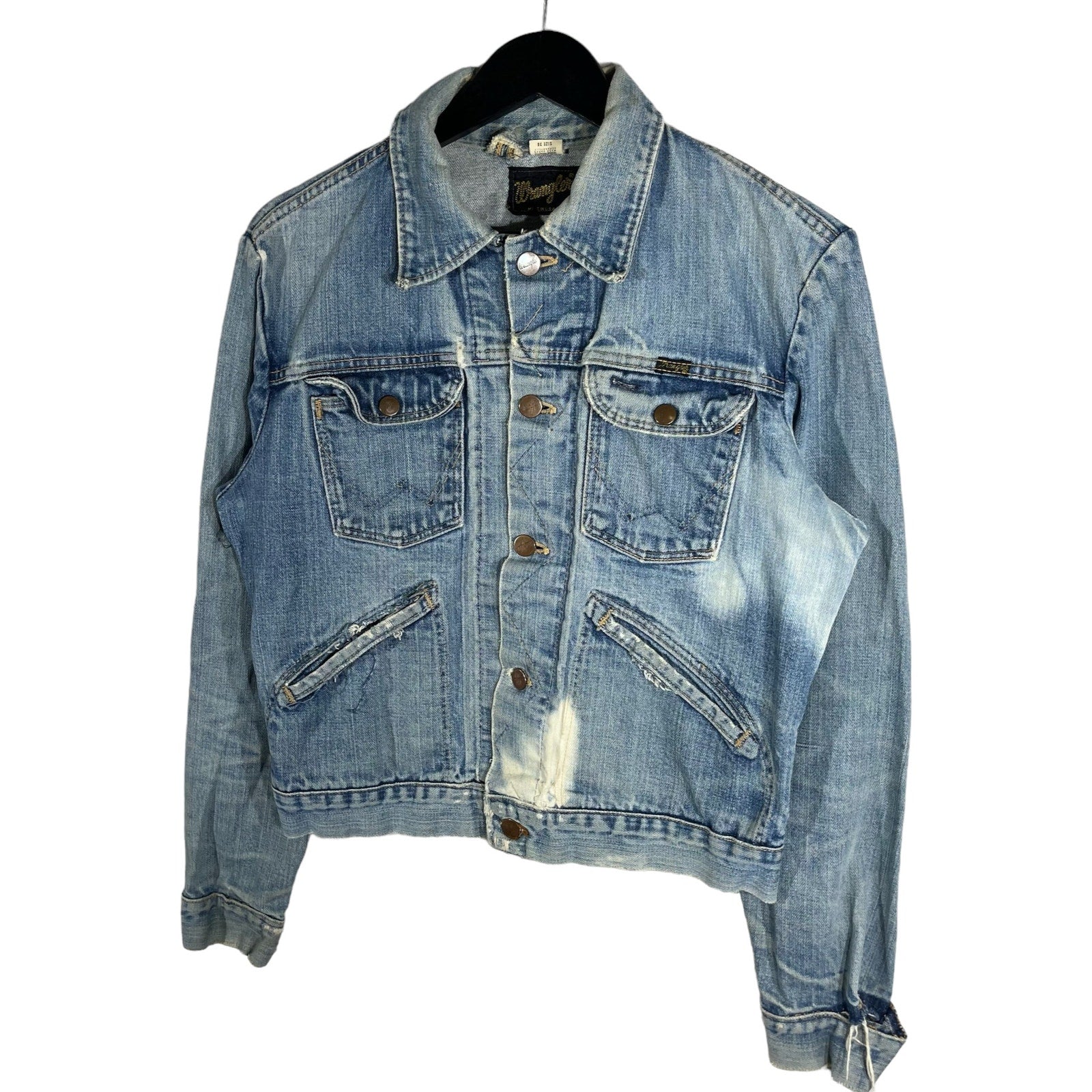 Collection of Vintage Wrangler Button Down Denim Jacket in a gallery layout