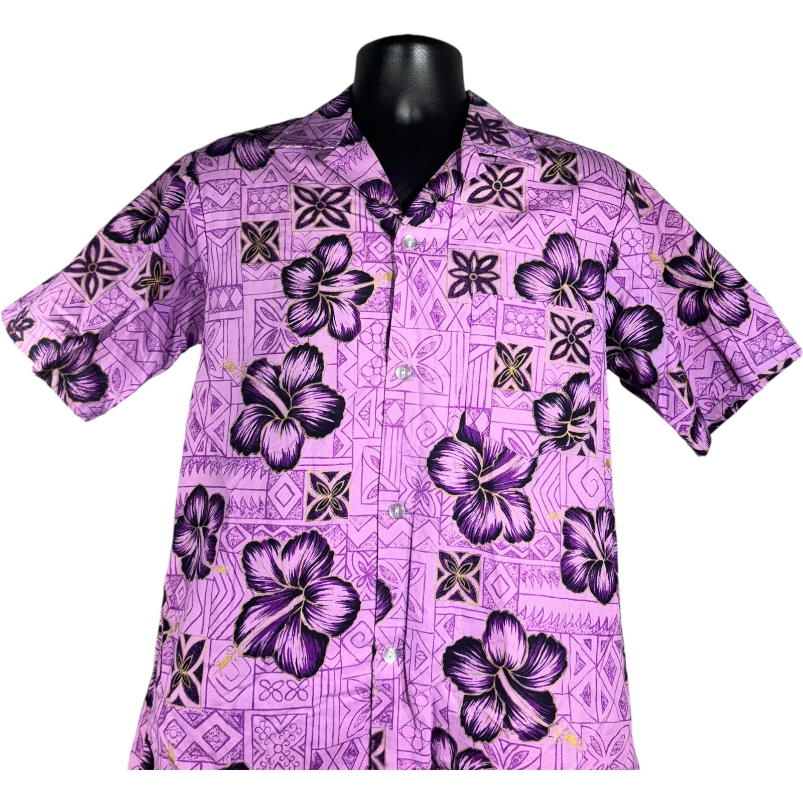 Collection of Floral Hawaiian Short Sleeve Button Up in a gallery layout