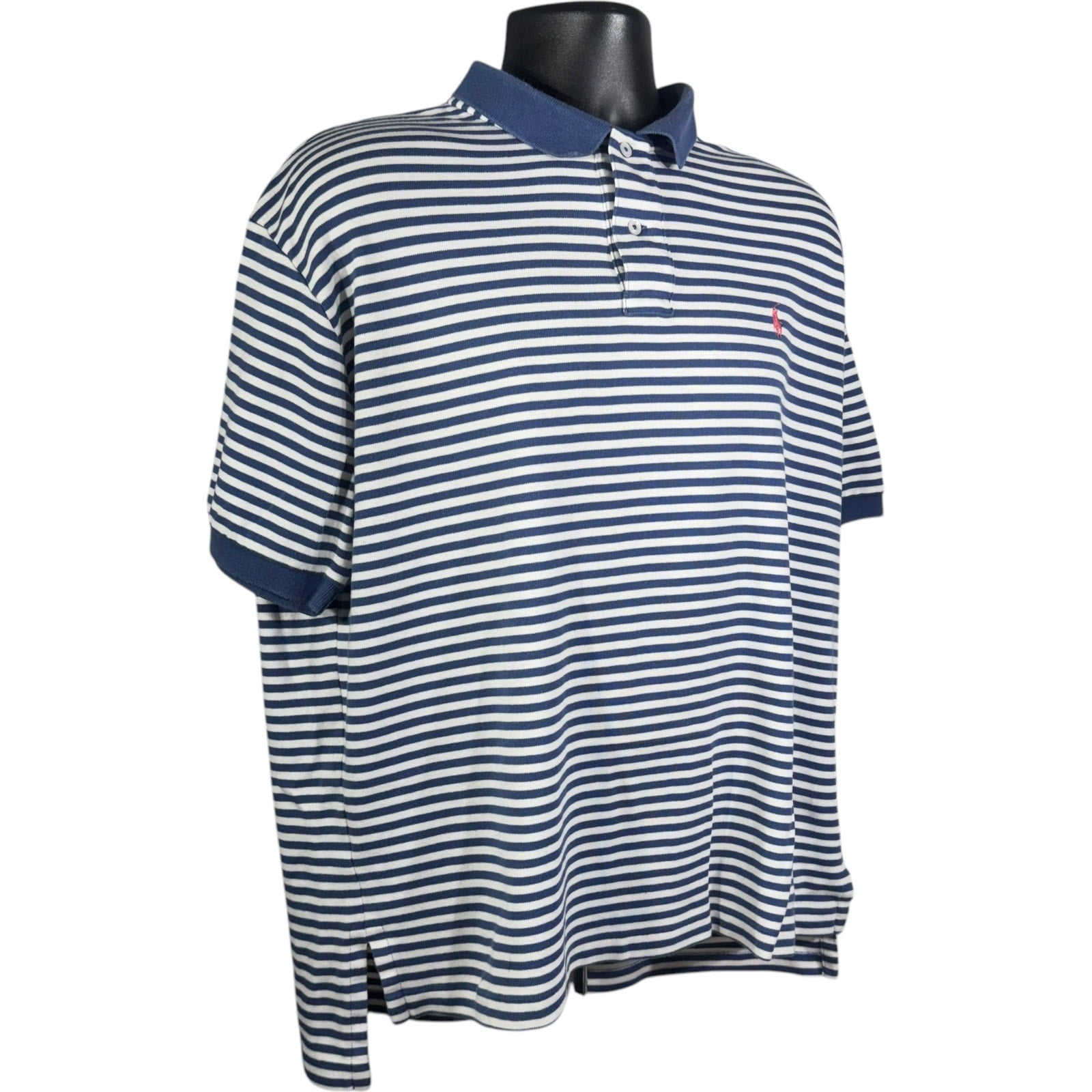 Collection of Polo Ralph Lauren Small Horse Striped Short Sleeve Polo in a gallery layout