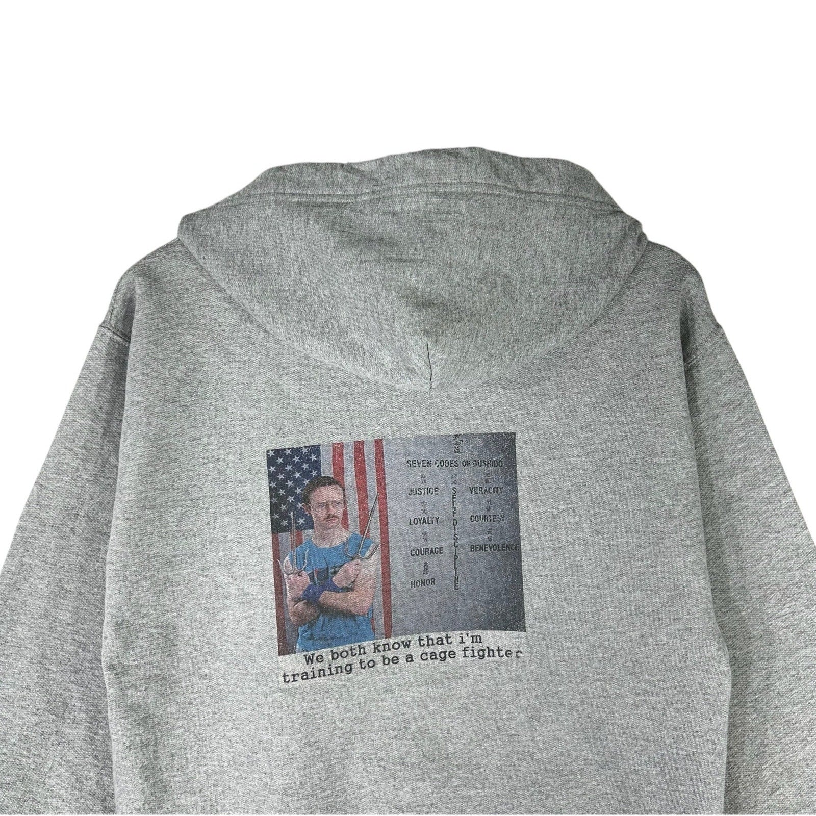 Collection of Napoleon Dynamite "Training To Be A Cage Fighter" Hoodie in a gallery layout