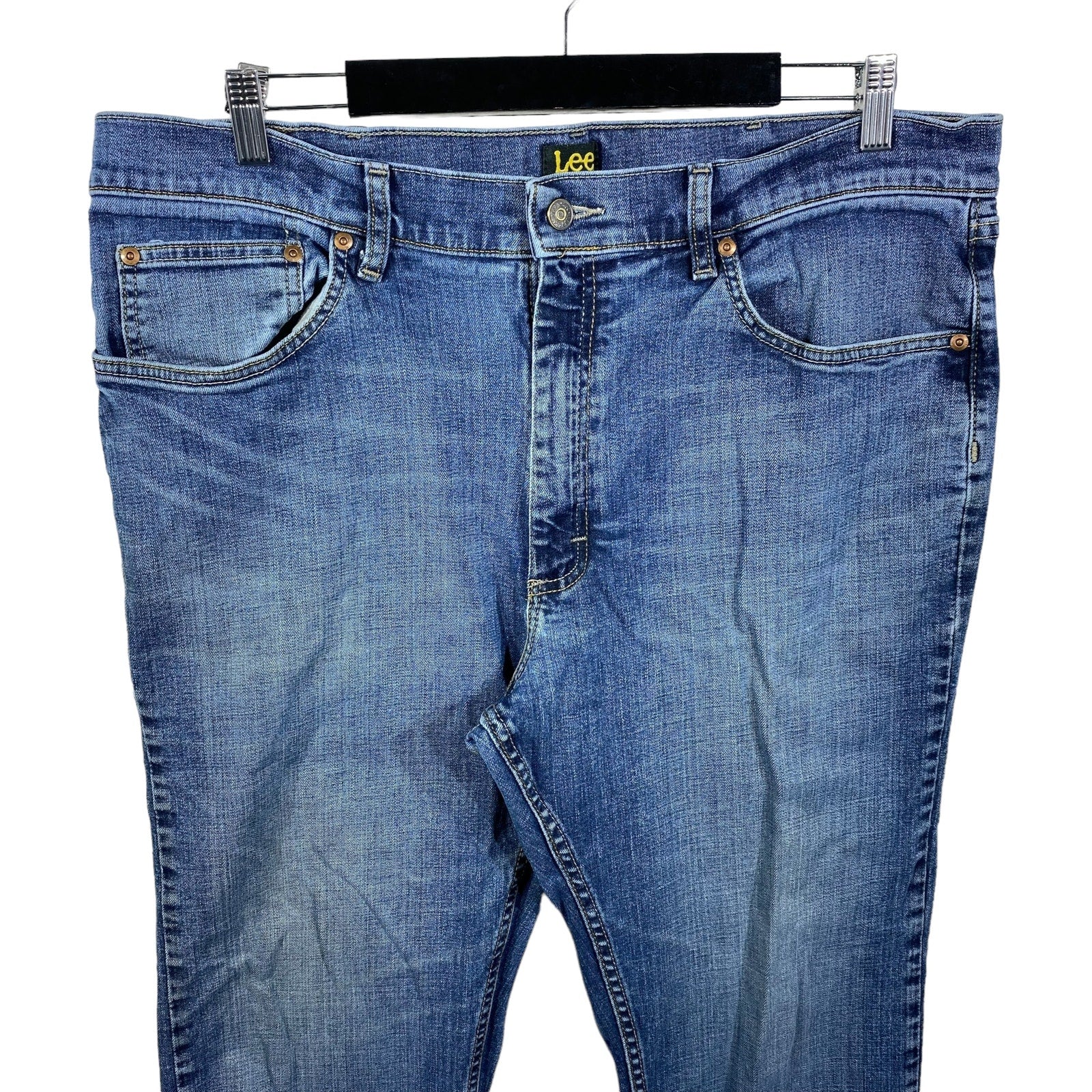 Collection of Lee Zip Fly Straight Leg Denim Pants in a gallery layout