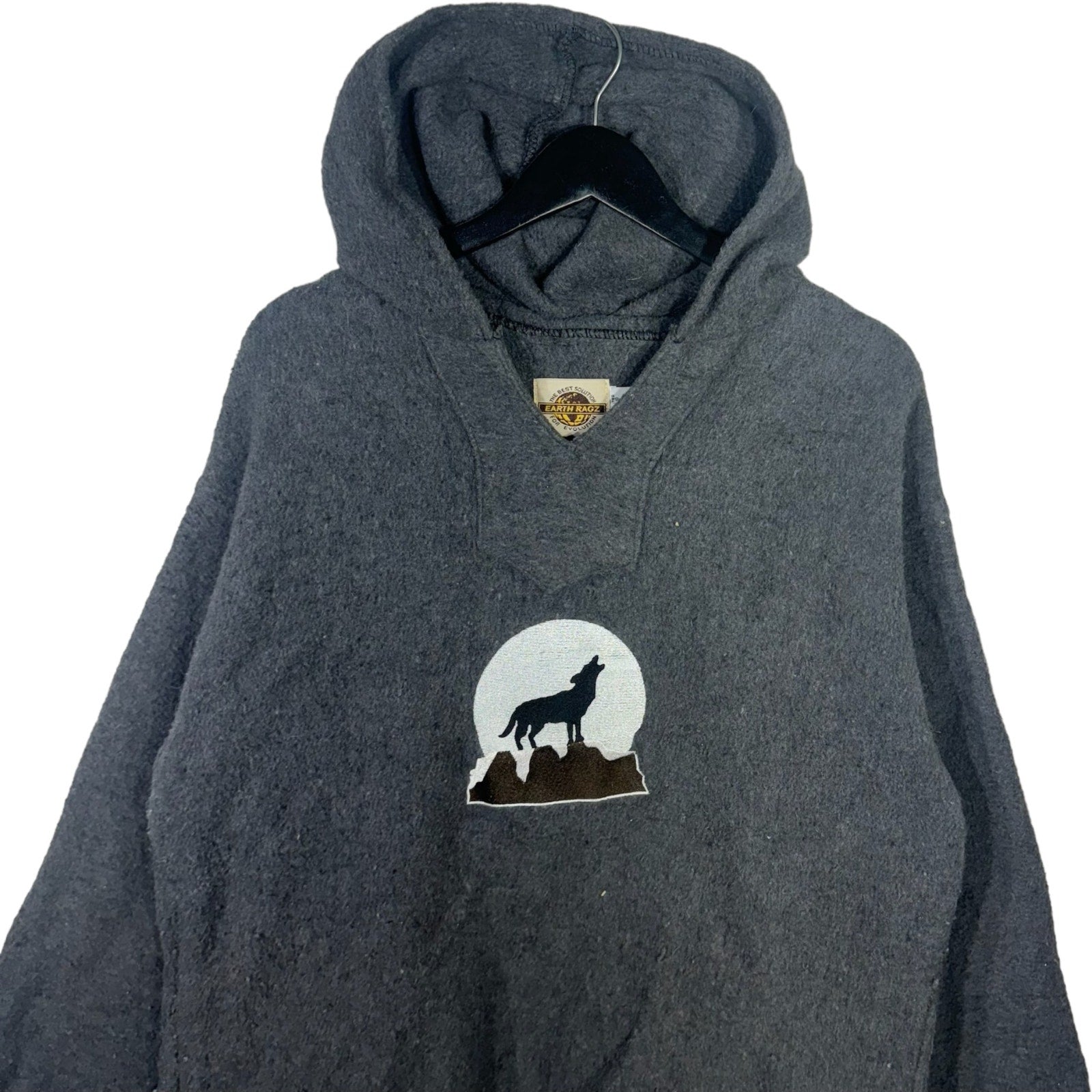 Collection of Wolf Embroidered Hoodie in a gallery layout