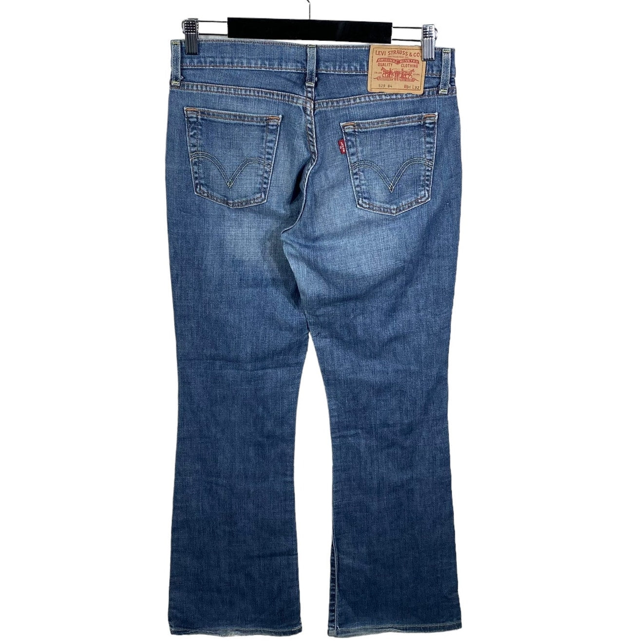 Collection of Women's Levi's Denim Boot Cut Jeans 31x31 in a gallery layout