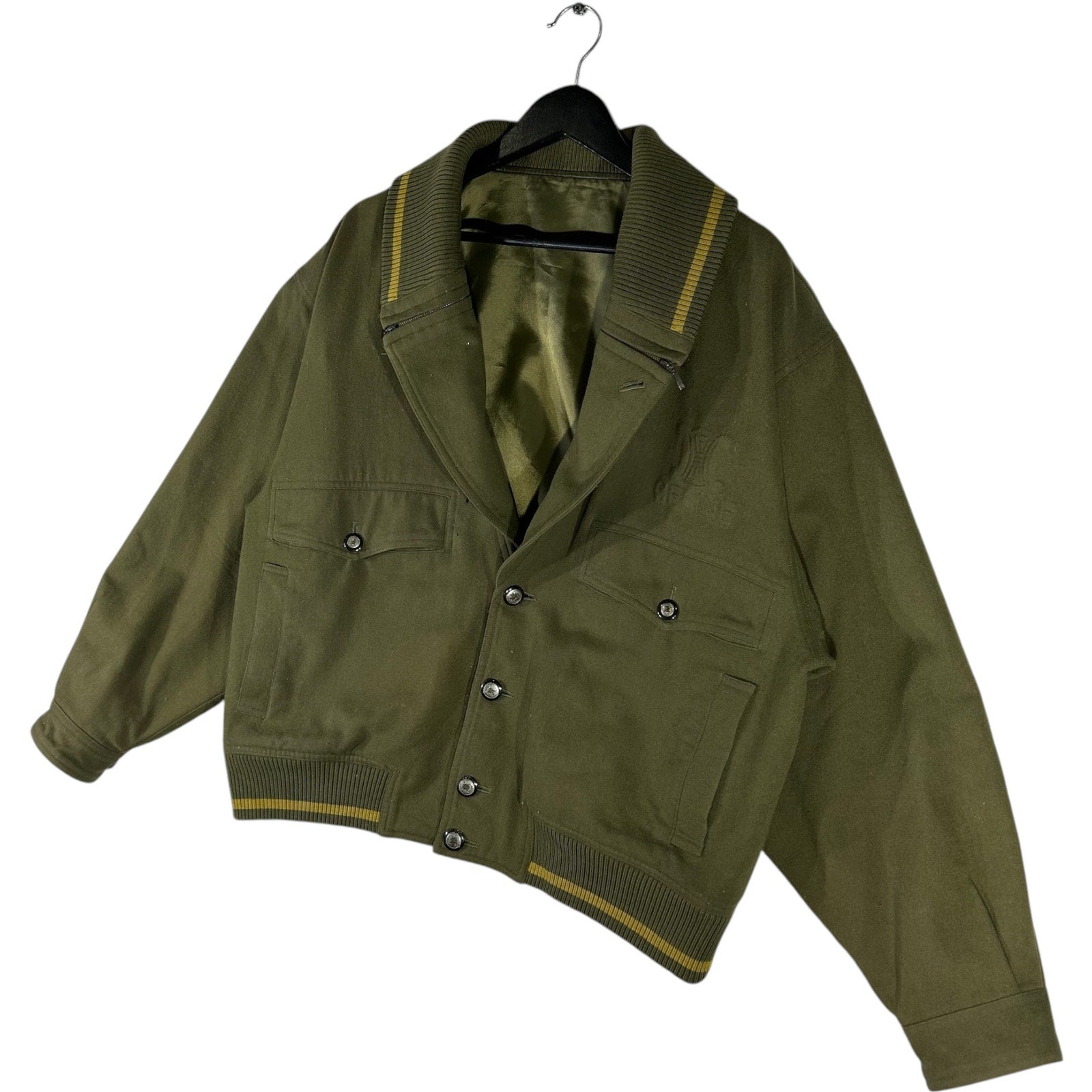 Collection of Celine Paris Designer Wool Military Style Jacket in a gallery layout