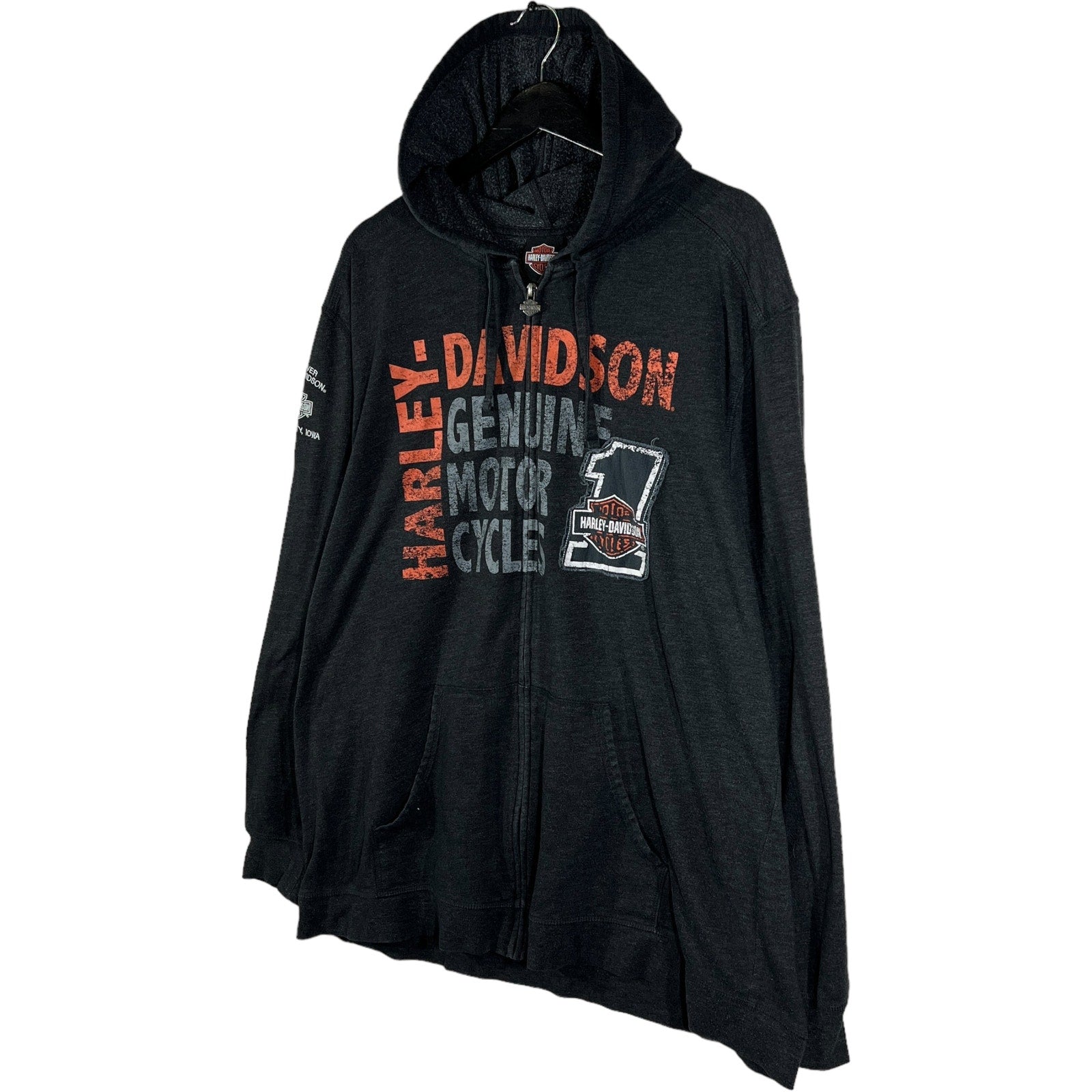 Collection of Harley Davidson Iowa Full Zip Hoodie in a gallery layout