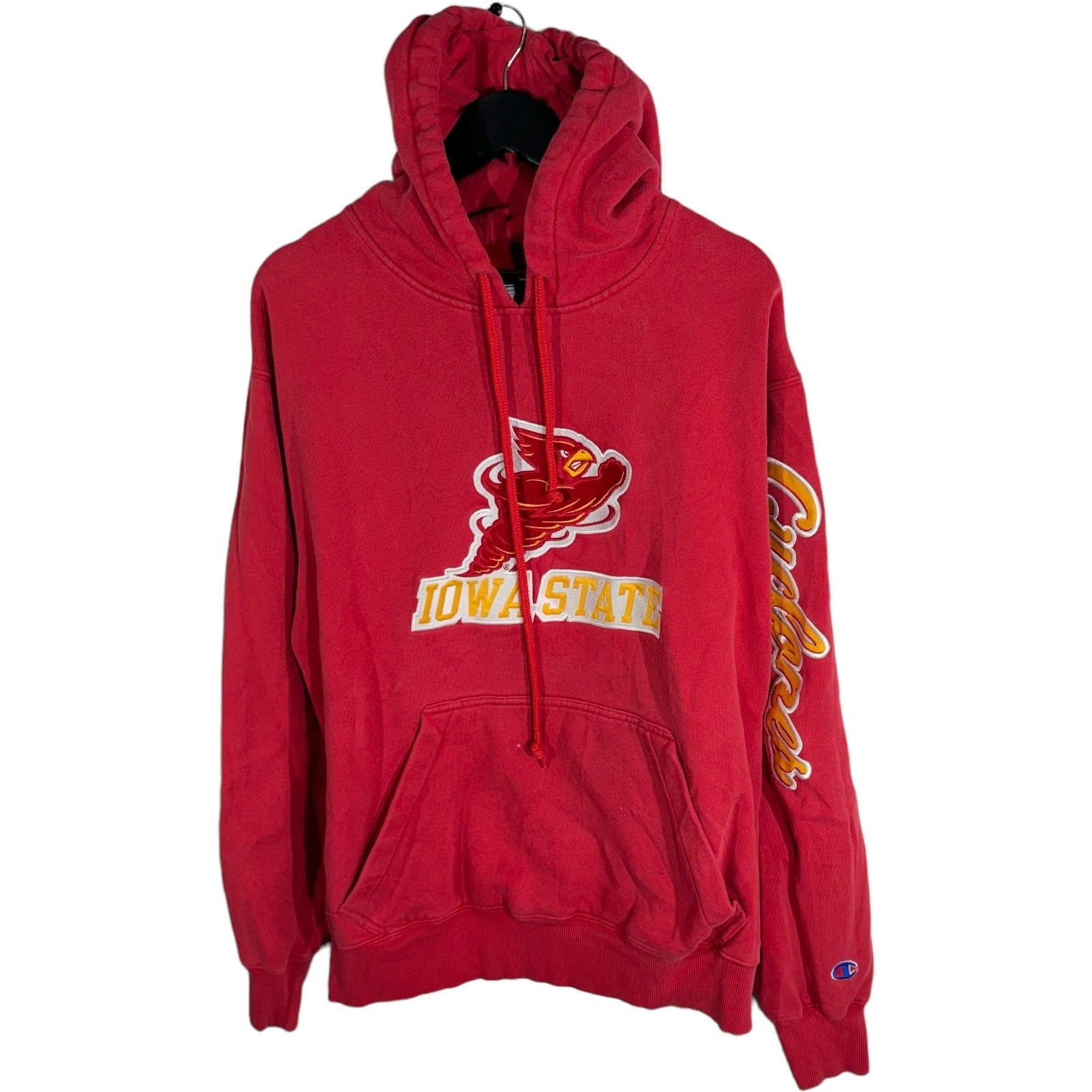 Collection of Champion Iowa State University Cardinals Mascot Hoodie in a gallery layout