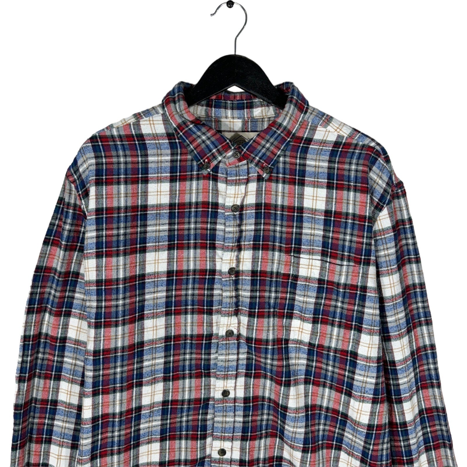 Collection of St John Bay Plaid Long Sleeve Flannel in a gallery layout