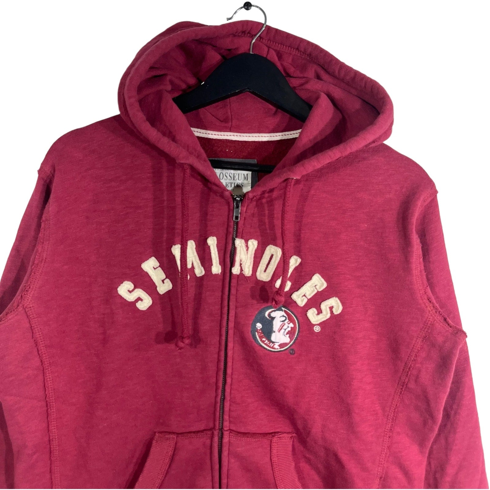 Collection of Florida State University Seminoles Spellout Full Zip Hoodie in a gallery layout