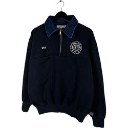 Collection of Game Workwear Rhinecliff Fire Dept. 1/4 Zip Crewneck in a gallery layout