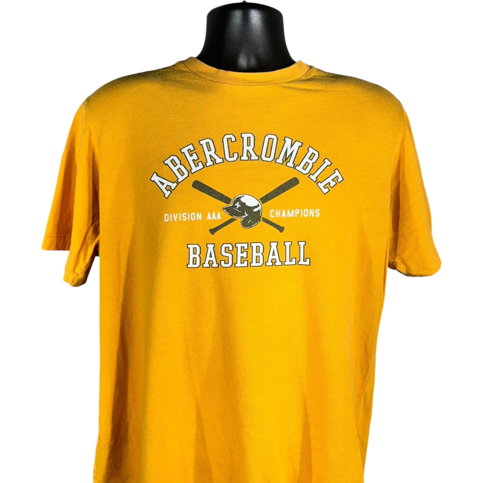 Collection of Abercrombie & Fitch Baseball Logo Tee in a gallery layout