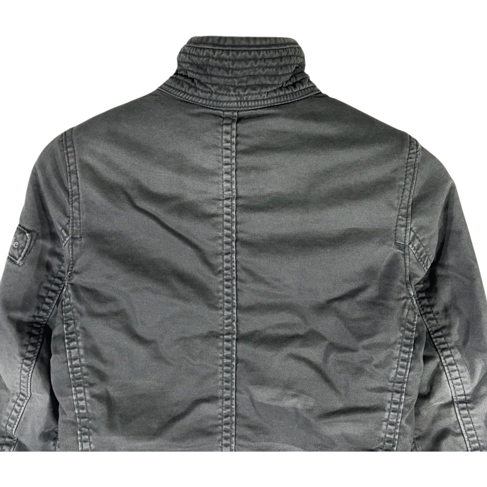 Collection of Women's Abercrombie Fur Lining Button-up Jacket in a gallery layout