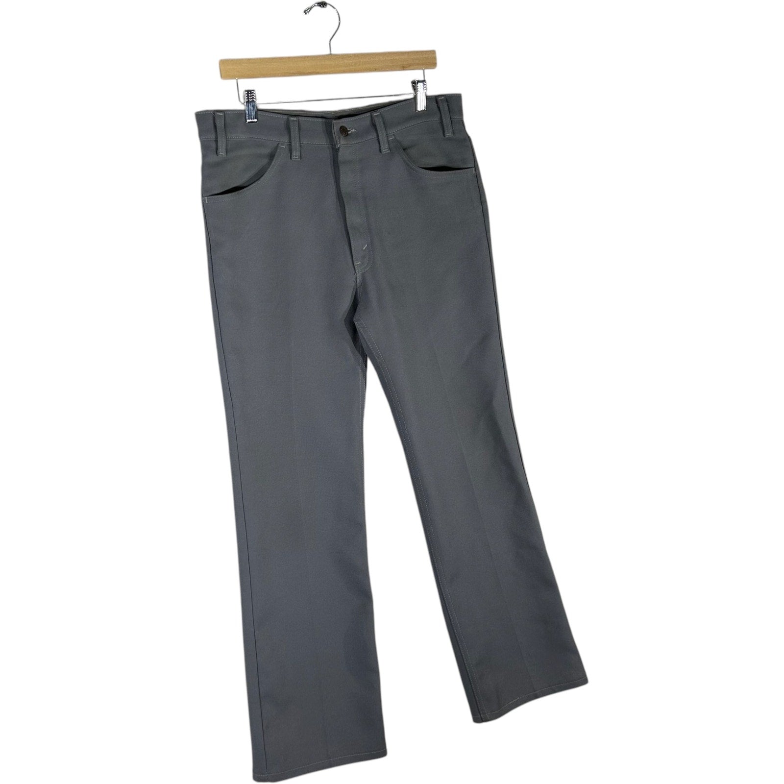 Collection of Vintage Levi's Black Tag Dacron Straight Leg Pants 35x30 in a gallery layout