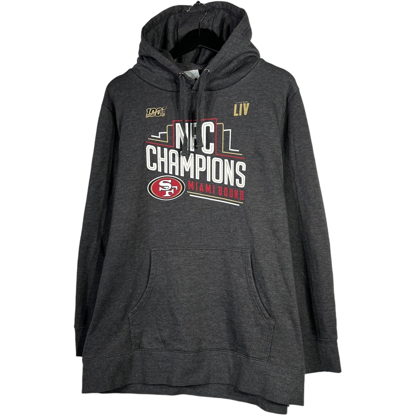 Collection of Fanatics NFL San Francisco 49ers NFC Champs Hoodie in a gallery layout