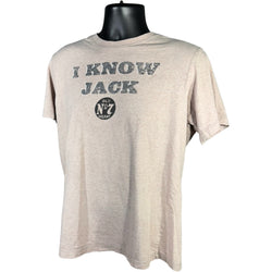 Collection of Vintage Jack Daniels "I Know Jack" Spellout Short Sleeve Tee in a gallery layout