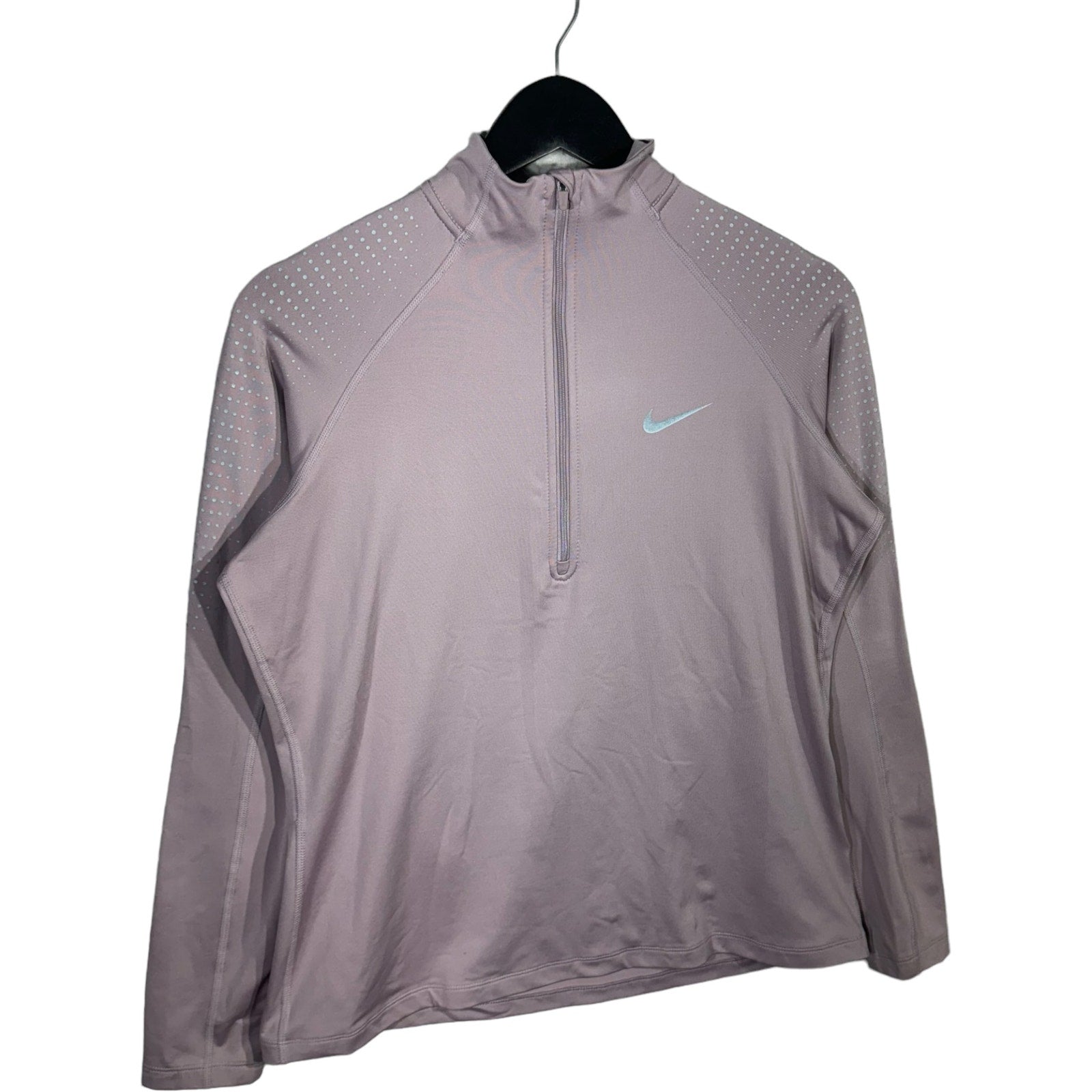 Collection of Nike Dri-Fit 1/4 Zip Warm Up Pullover Light Jacket in a gallery layout