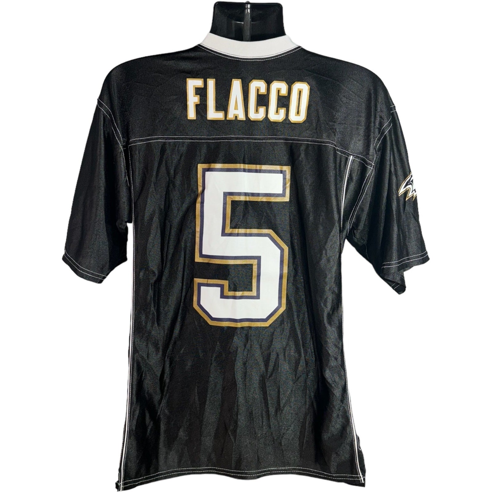 Collection of Baltimore Ravens #5 Joe Flacco NFL Jersey in a gallery layout