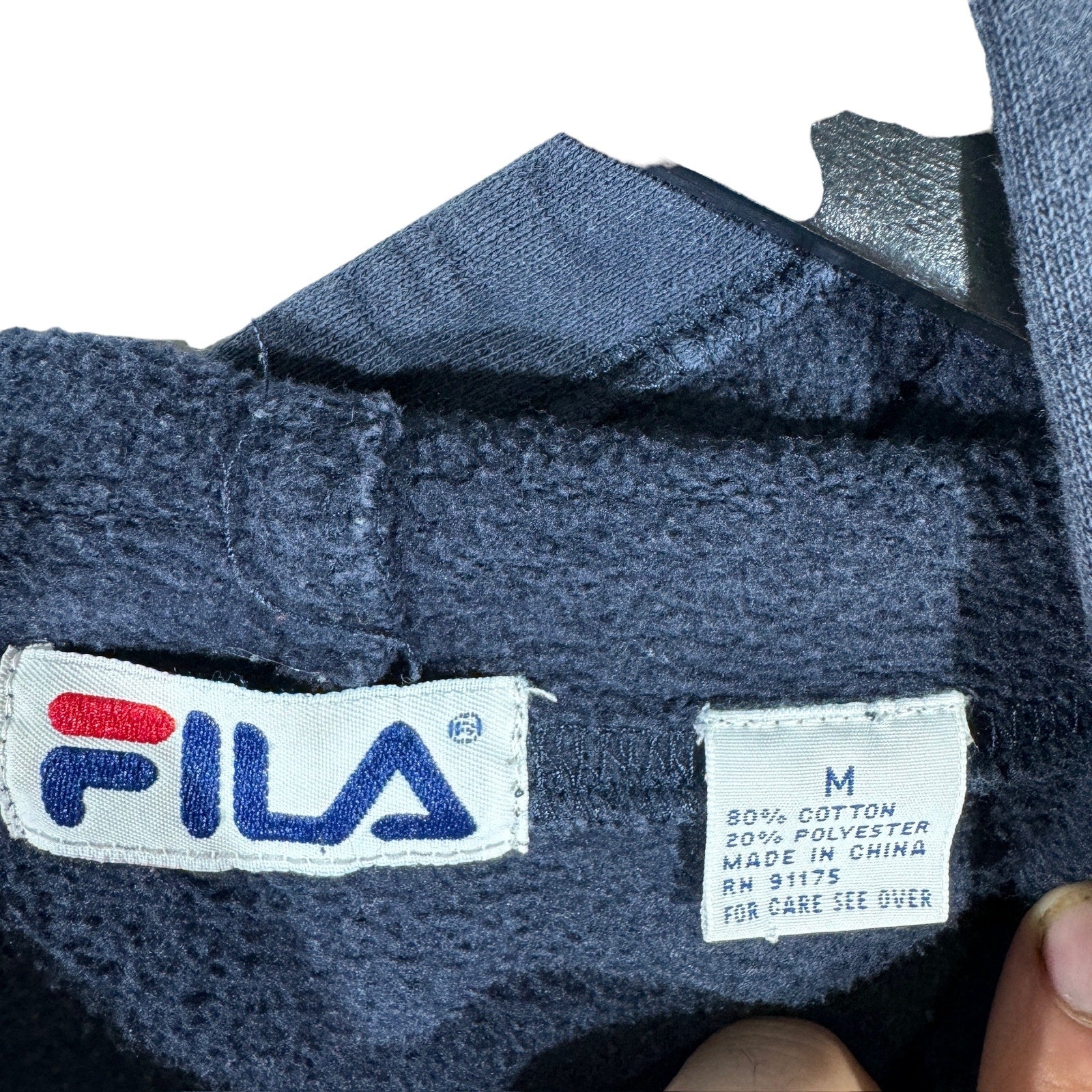Collection of FILA Embroidered Pullover Hoodie in a gallery layout