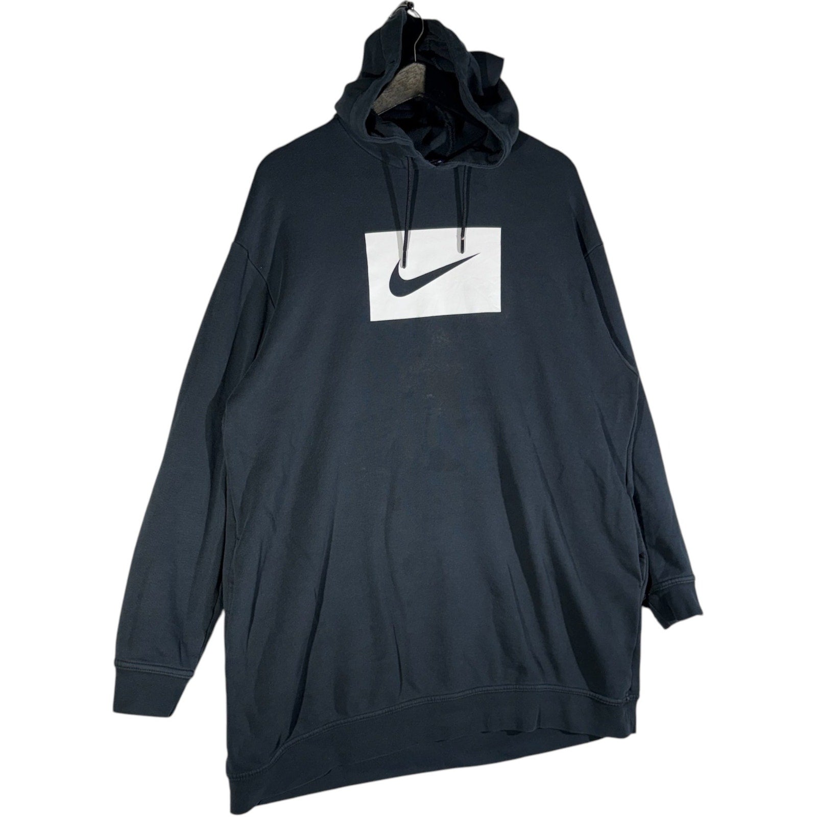 Collection of Nike Swoosh Box Logo Hoodie in a gallery layout