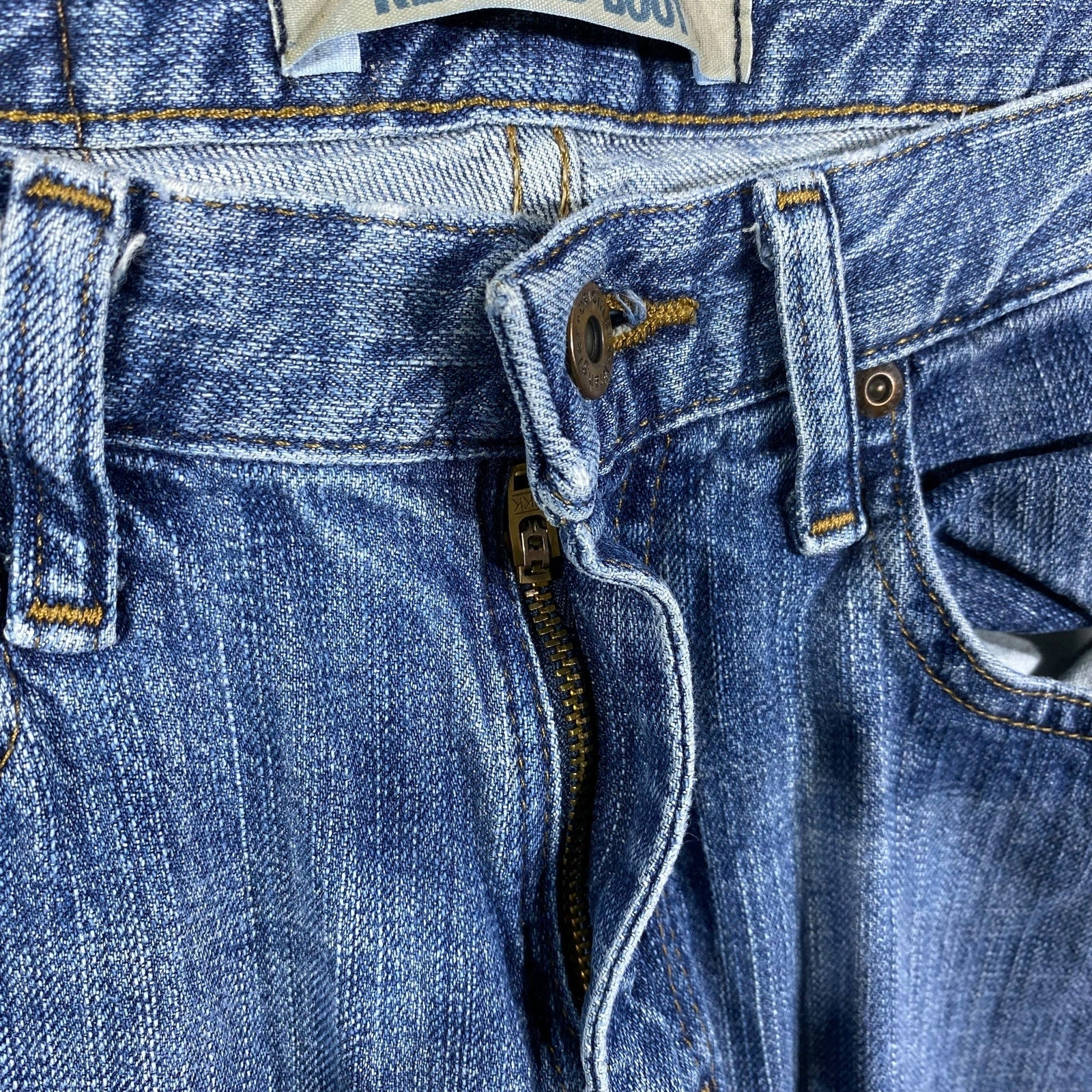 Collection of Wrangler Zip Fly Straight Leg Denim Pants in a gallery layout