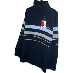 Collection of NWT SouthPole Turtleneck Striped Sweater in a gallery layout