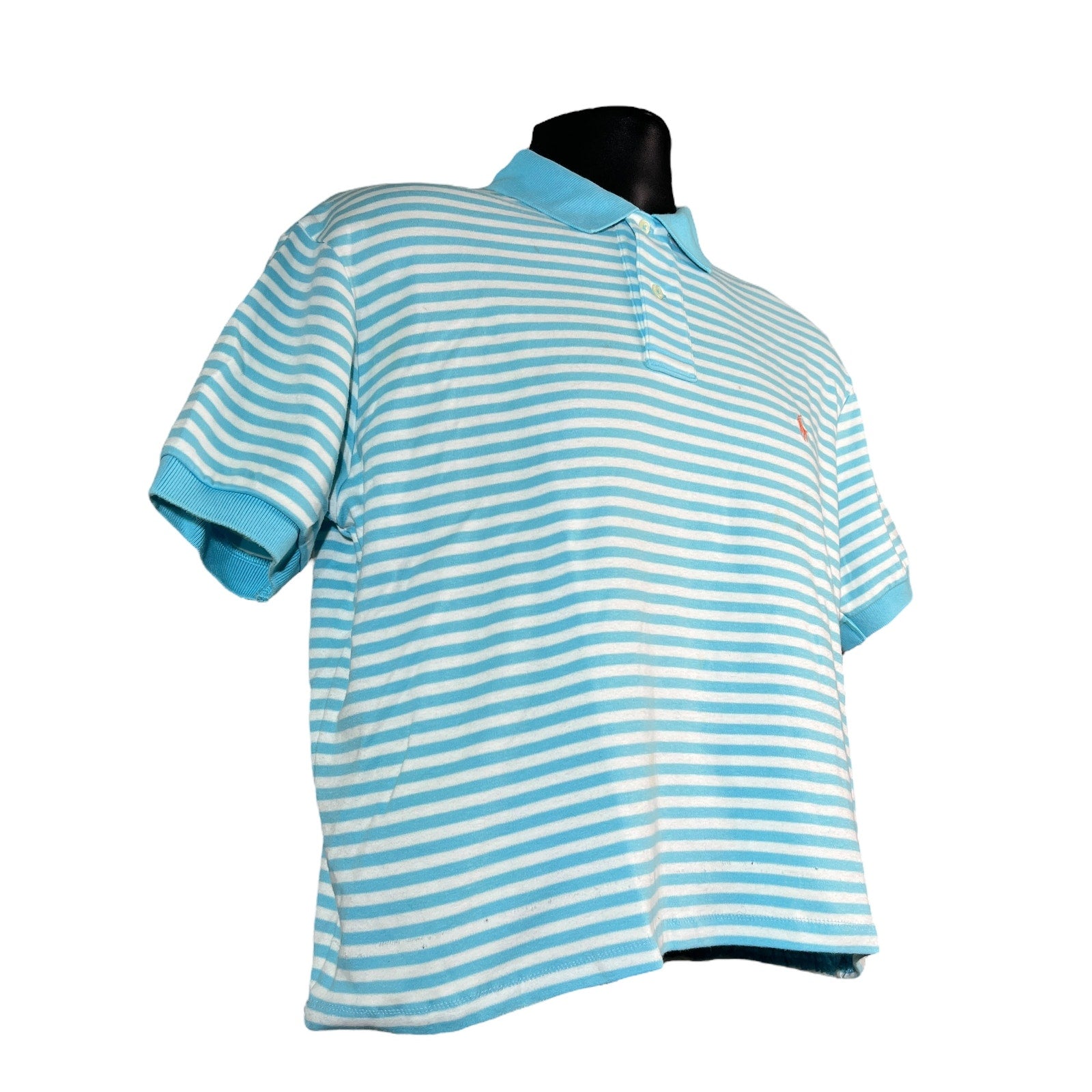 Collection of Polo By Ralph Lauren Striped Polo Shirt in a gallery layout