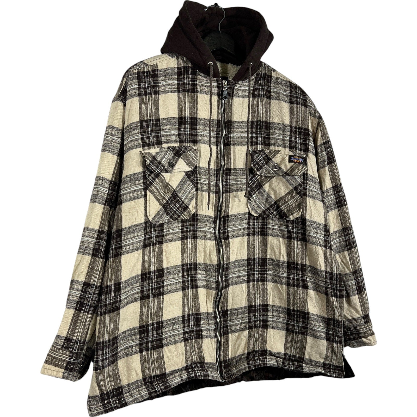 Collection of Dickies Plaid Hooded Workwear Jacket in a gallery layout