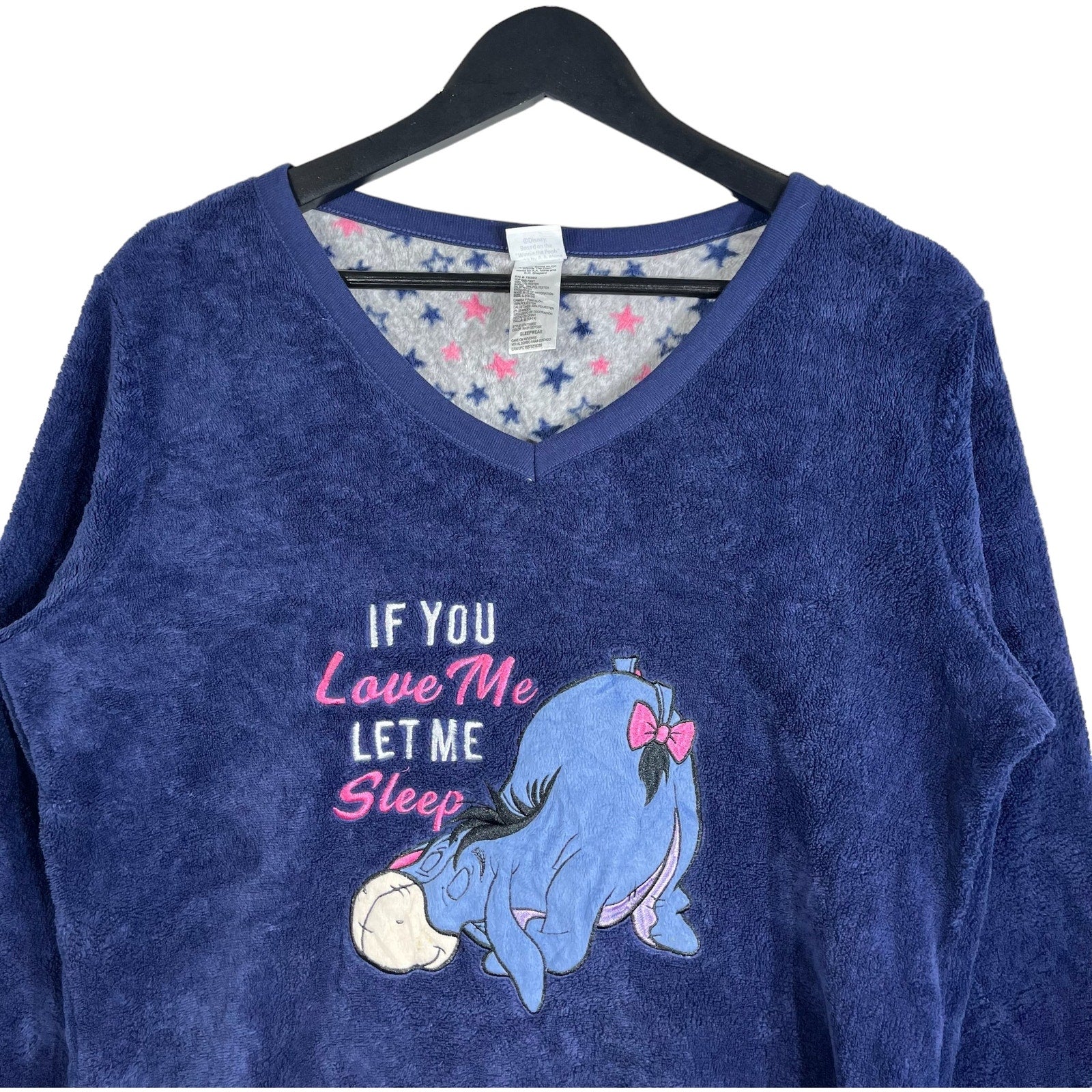 Collection of Disney Eeyroe V-Neck Fleece Sweatshirt in a gallery layout