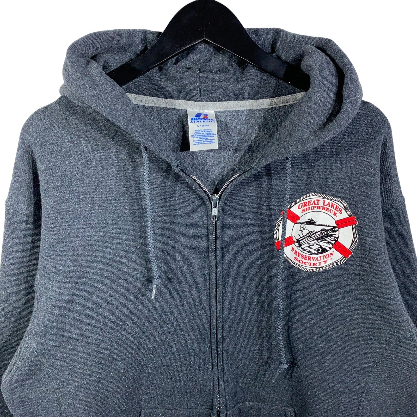 Collection of Russell Athletics Great Lakes Full Zip Hoodie in a gallery layout