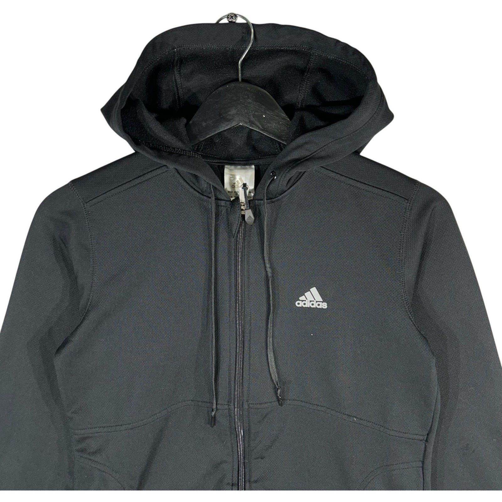 Collection of Adidas Mini Logo Full Zip Hoodie in a gallery layout