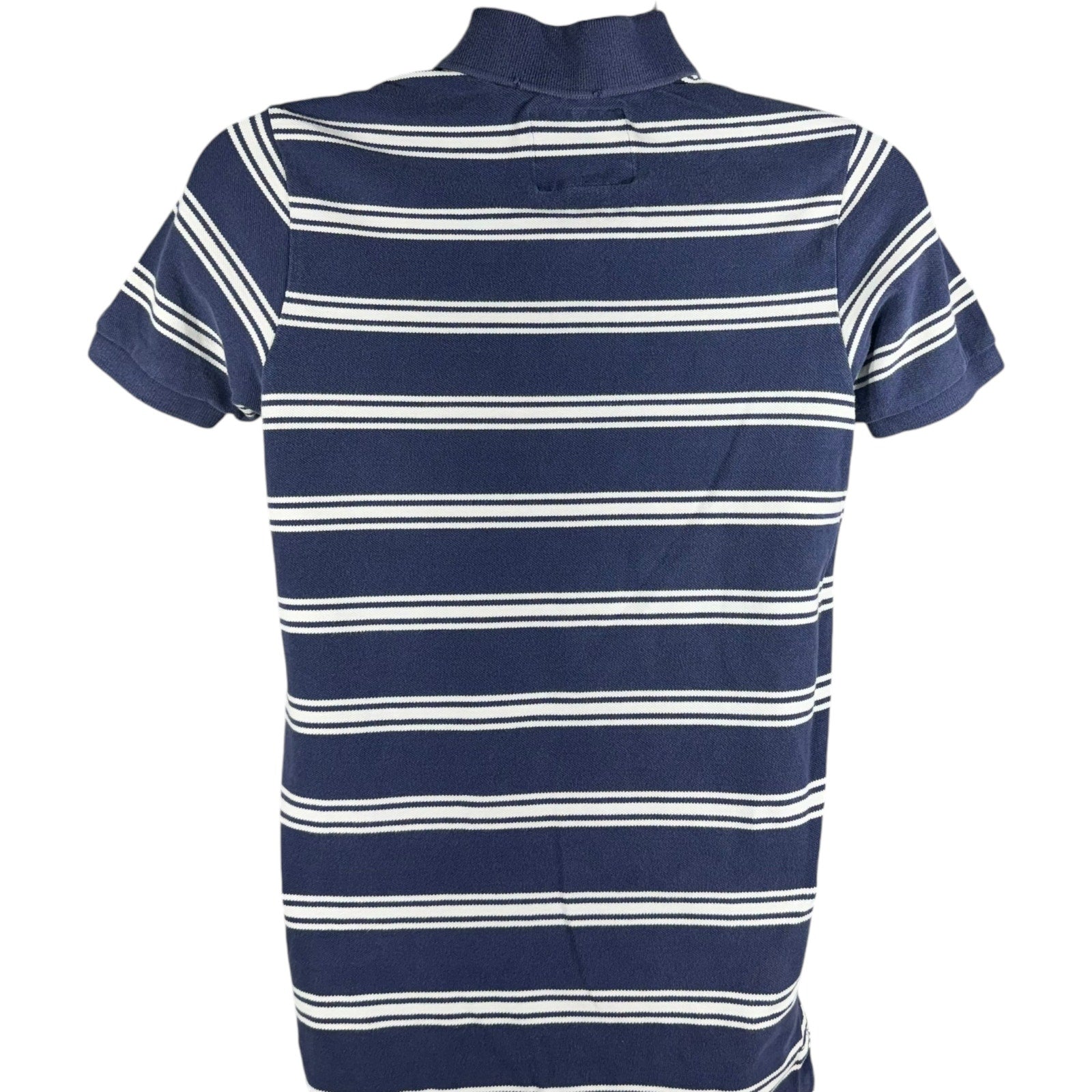 Collection of Abercrombie & Fitch Striped Short Sleeve Polo in a gallery layout