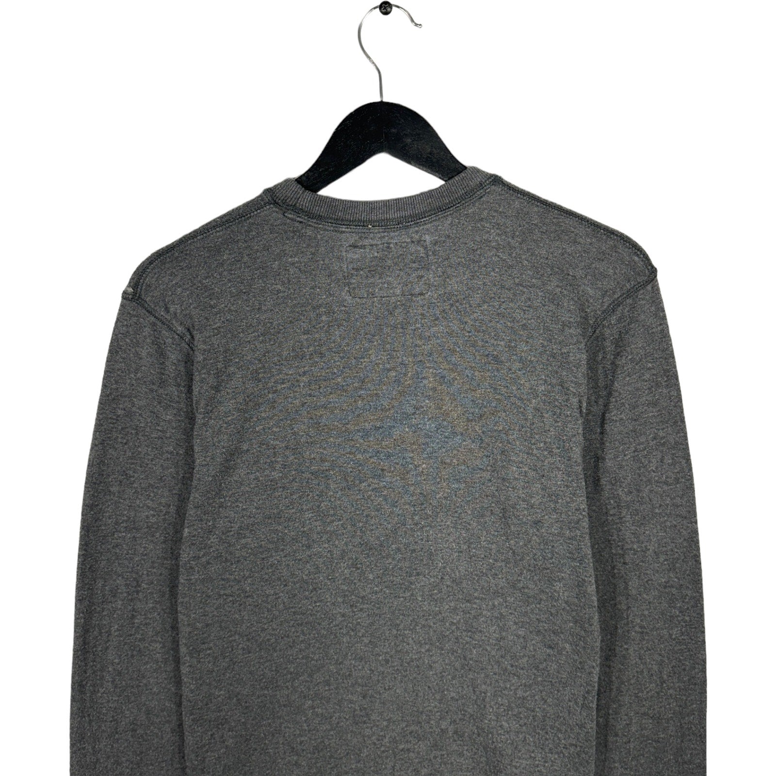 Collection of Abercrombie Embroidered Spellout Pullover Crewneck in a gallery layout