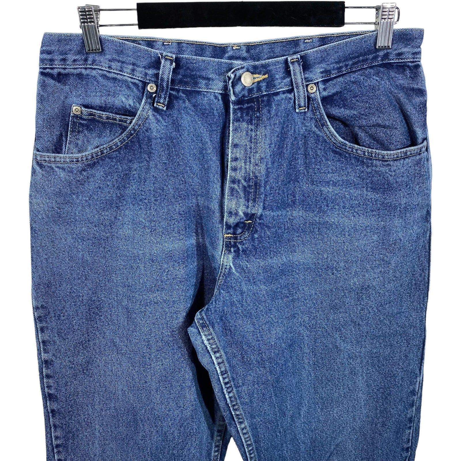 Collection of Wrangler Zip Fly Straight Leg Dark Wash Denim Pants in a gallery layout