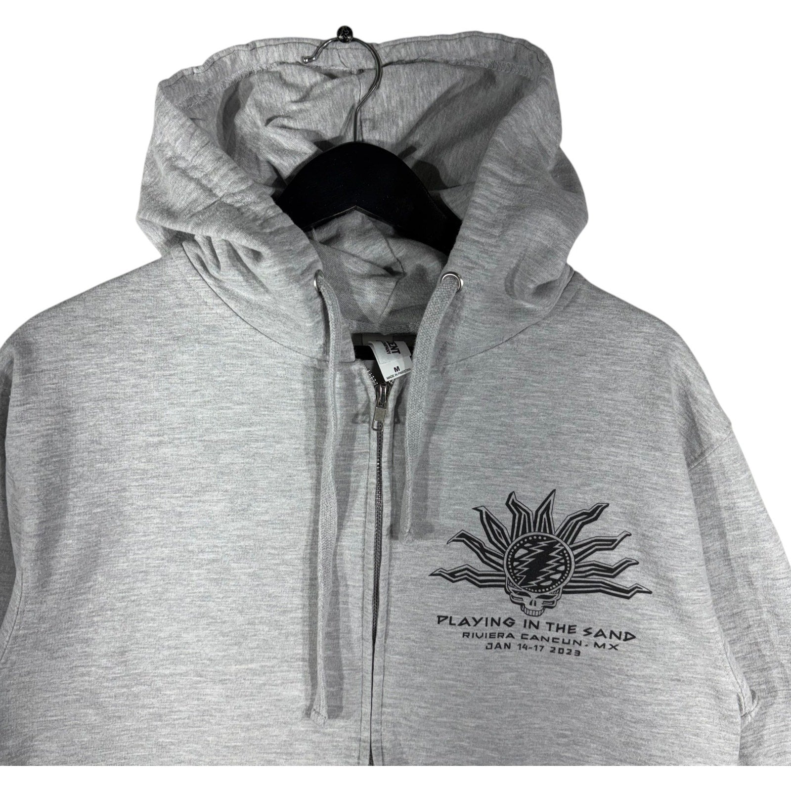 Collection of Dead & Co Playing In The Sand Concert Full Zip Hoodie 2023 in a gallery layout