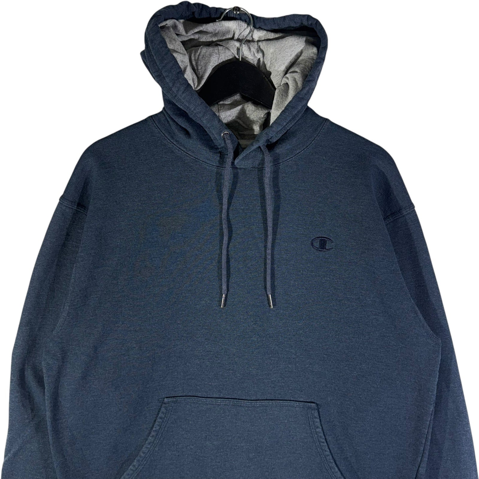 Collection of Champion Embroidered Logo Tonal Pullover Hoodie in a gallery layout