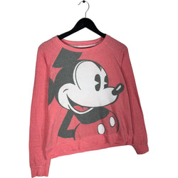 Collection of Mickey Mouse Big Print Disney Pullover Crewneck in a gallery layout